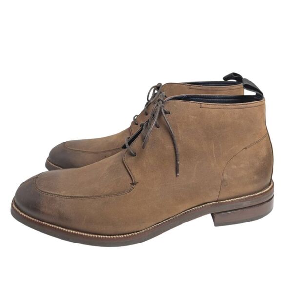 Cole Haan Wagner Apron Brown Leather Distressed Chukka Ankle Boots Mens 13 NWOB - Picture 3 of 8